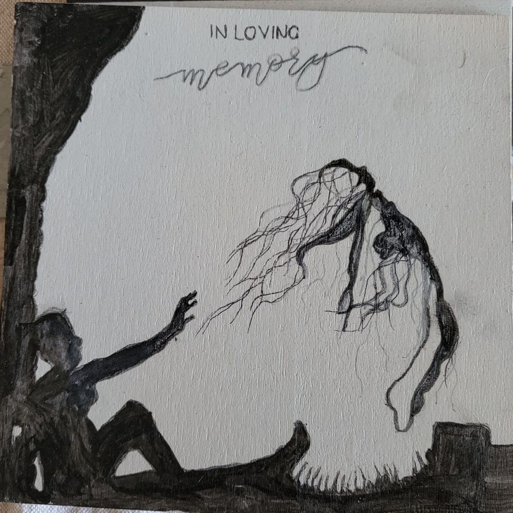 Hand-painted Wood Tile,  5x5 inches,  Can Write Your Own Message On The Back.